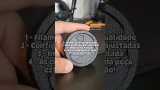50% de infill, Mesa PEI, Filamento ABS a 200&deg; de temperatura, Velocidade de impress&atilde;o 300mm/s