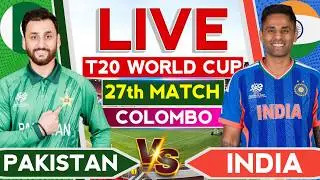 🔴Live- Ind vs Pak T20 WC Live | Pakistan vs India Match Live | Cricket Commentary | Ind vs Pak Live