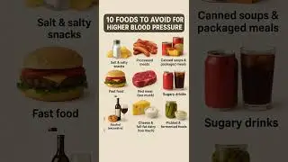 Top Foods That Raise Your Blood Pressure #hipertensi&oacute;n   #healthtips #QuickCure  #shorts