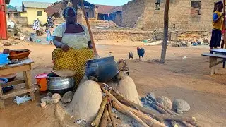 How Banku Is Prepared in a Rural Town in Ghana