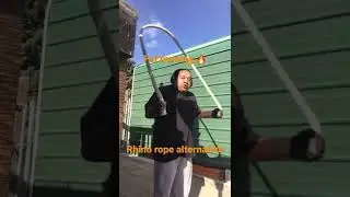 Jump roping with rhino rope alternative #shorts