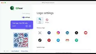 QRoar: Instant QR code generator with logo