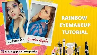 Rainbow 🌈 summer eyelook /nandinigupta