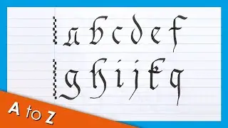 Caligraf&iacute;a G&Oacute;TICA FRAKTURA min&uacute;sculas ✒️ Tutorial de caligraf&iacute;a | MelganniaTV
