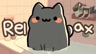 Relaxing Cat Lofi 🛁🐾 | Calm Cozy Music for Sleep & Stress Relief | Lofi Cat Cafe