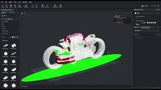 Stability Test with Stud.io for the LEGO R/C Hubless Motorcycle.