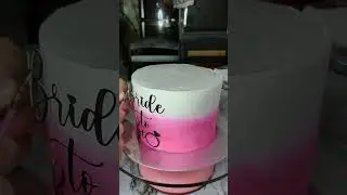 Bridal Shower Cake Decorating #cake #cakedecorating #cakedecorations