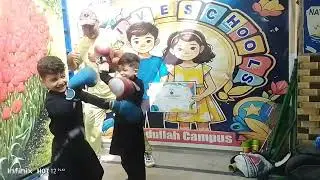 Native School Allama Iqbal Town 13 10 25 Sports  BOTH STRONG FIGHTERS Hassan and Hussain🥊🇵🇰🏸🏆💪🏼⚽⚔️