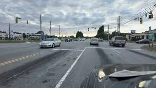 Car Ride City View in Greenville - Raleigh - North Carolina, USA Video #106