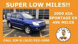 Low Miles 2009 Kia Sportage EX For Sale Kia Of Bradley Illinois Used SUV Under 50k Miles One Owner