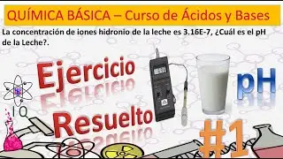 7. Ejercicio obtener pH  a partir de Iones Hidronio.