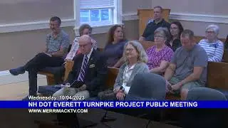 NH Department of Transportation Everett Turnpike Public Meeting: October 4, 2023
