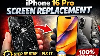 iPhone 16 Pro Screen Replacement | Full Repair Process Step by Step 🔥#apple #iphone #iphone16pro 