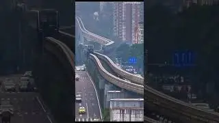 Explore this amazing railway-road structure designed for smooth traffic flow! #trafficflow #road