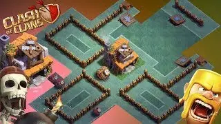 Best BH4 Base Layout Anti Giant Anti Archer Anti Dragon + REPLAY Clash Of Clans New Update   YouTube