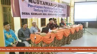 Musdes Pembahasan dan Penyepakatan RKP Desa 2025 DU-RKP Desa 2026