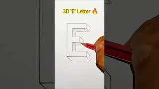 🎨 3D How to Draw the Letter 
