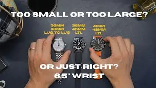 Часы 36 мм, 38 мм и 41 мм на запястье 6,5 дюйма
