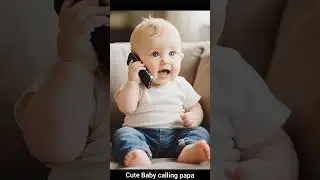 Cute Baby calling Papa #cute #funny #cutebaby #youtubeshorts