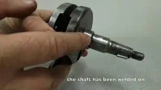 A Lambretta crankshaft fit for scrap