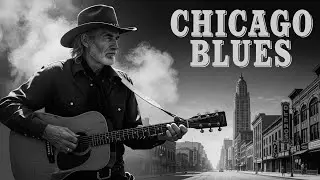 Neon River Chicago Blues Glow Rolling Slow as the Water Carries Echoes of Old Dreams