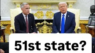 Trump meets Mark Carney and mentioned 51st state again #usa #canada #51ststate 