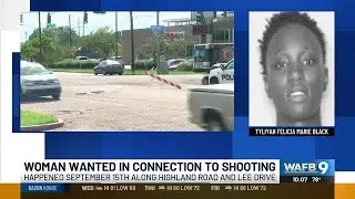 Woman wanted in connection with shooting at Highland Road and Lee Drive, authorities say