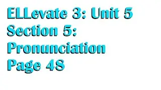 8th/9th INT English Unit 5, Section 5 #MrBaker #onlineclasses #TEFL