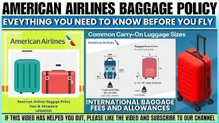 ✅Политика American Airlines в отношении багажа 2025 г. | Разъяснения по ручной клади, зарегистрир...