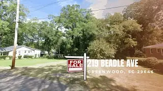 Build-Ready Land for Sale in Greenwood SC | 219 Beadle Ave | Utilities Available