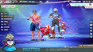 FREE FIRE AO VIVO 🔥🔥🔥K9  SWATTON 🔥🔥🔥NOVIDADES EM BREVE!!!!🔥🔥🔥 4x4 COM INSCRITOS🔥🔥🔥UPANDO INSCRITOS!