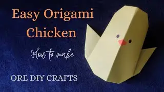 Cute! Super Easy Origami Chicken DIY Tutorial - DIY