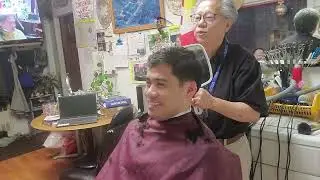 Medium short, medium high tapered haircut