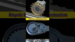 Bicycle Freewheel Mechanism Using Ratchet Gear System | One-Way Rotation Explained with Animation