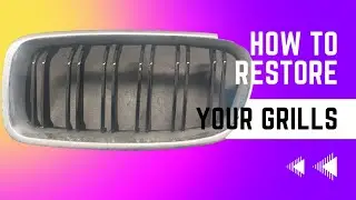 How to restore your front grills...BMW grills corrosion gone in minutes...