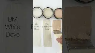 BM Paint Combo: White Dove, Edgecomb Gray, Groundhog Day is a beautiful paint color combo. #paint