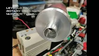 Leybold Trivac D16E Dual-Stage Rotary Vane Vacuum Pump 240V 14.1cfm w Two Capacitors Tested