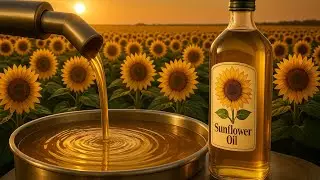 How Sunflower Oil Is Made From Start to Finish | Step-By-Step Factory Process Explained 🌻
