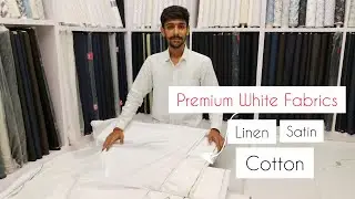 Premium Range Of White Fabrics At Reasonable Rate Linen fabric Cotton fabric Cotton Satin Fabric