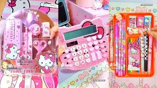 Hello Kitty Pink Cute Stationery Haul 🎀 | Sanrio ASMR