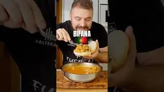 Bifana, comida callejera portuguesa.