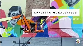 Using MuralShield & World's Best Graffiti Coating to Protect Never Look Away Mural with Mural Rescue