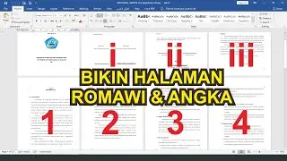 CARA MEMBUAT HALAMAN ROMAWI DAN ANGKA DALAM SATU FILE MS WORD