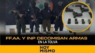 FF.AA. Y INP decomisan armas en La Tolva