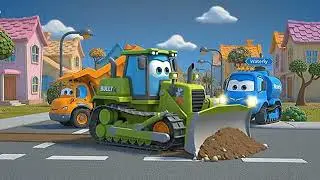 ✅ Fixing & Building a Fun Playground! 🚧🚜Construction Vehicles for Kids|ANN FUNNY#Trucks#KidsCartoon