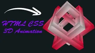 AMAZING 3D ANIMATION USING HTML CSS |@pinkweb0