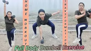 Dumbell Workout For Full Body Strength 💪 #trending #viral #motivation #dumbleworkout #viralvideo #fy