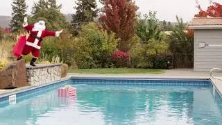 Where Does Santa Go Swimming?