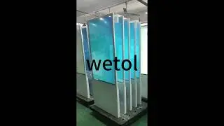 android windows touch LCD digital signage advertising totem display. #contact emily@wetoldisp.com#