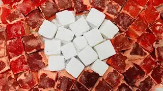 Red Ember Chalk Wall &  White Calm |  Soft Chalk ASMR Crush 